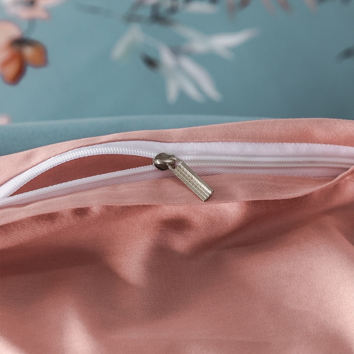 91家纺网 家纺一手货源 找家纺 朵希曼2023新款60S数码长绒棉套件 恋暮阳光-蓝