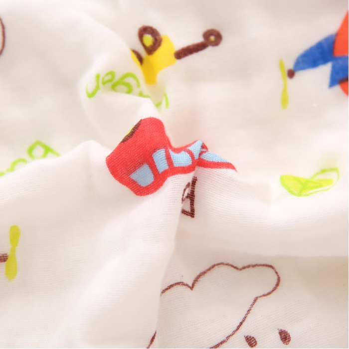 91家纺网 家纺一手货源 找家纺 朴尔 2021年婴幼儿泡泡纱全棉六层纱布盖毯浴巾 汽车家族