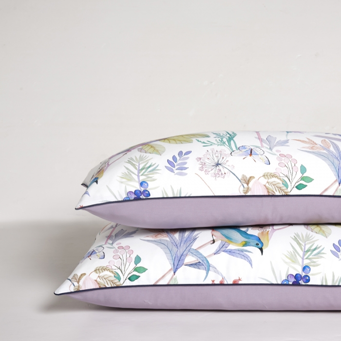 91家纺网 家纺一手货源 找家纺 朵希曼2023新款60S数码长绒棉套件 陌上花开