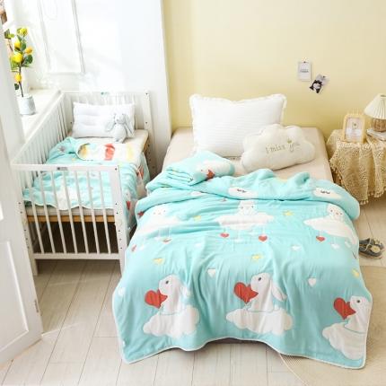 91家纺网 家纺一手货源 找家纺 （总）朴尔 2020年新款全棉十层纱布加厚儿童盖被毛巾被