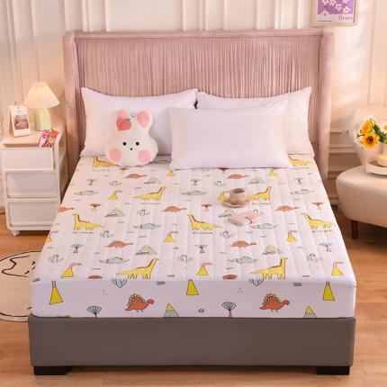 91家纺网 家纺一手货源 找家纺 总甜之梦2025全棉夹棉防滑抗菌床笠定制任何尺寸可接缺角异型