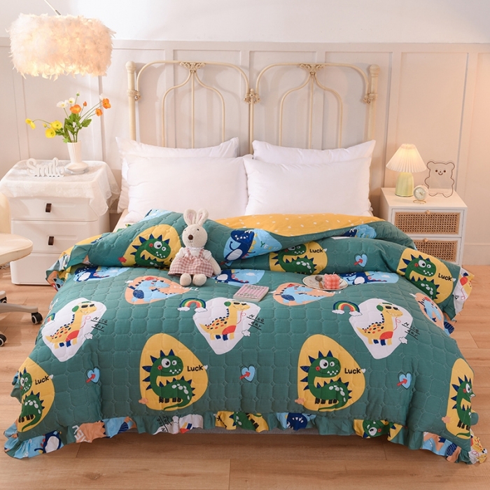 91家纺网 家纺一手货源 找家纺 （总）甜之梦 2025新款全棉印花夹棉抗菌被套可定制任何尺寸