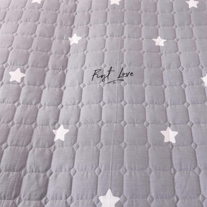 91家纺网 家纺一手货源 找家纺 甜之梦 2025新款全棉印花夹棉抗菌被套 纯色星空