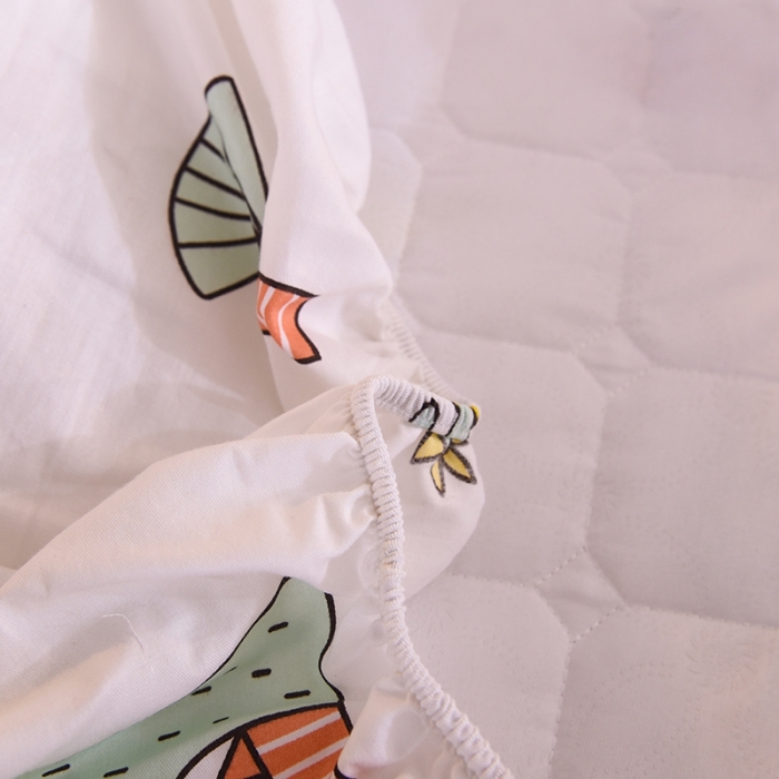 91家纺网 家纺一手货源 找家纺 甜之梦 2025新款全棉印花夹棉抗菌被套 侏罗纪