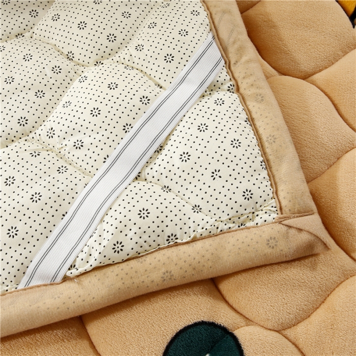 91家纺网 家纺一手货源 找家纺 东宇床垫 2022新款加厚微芙绒床垫 时尚萌奇