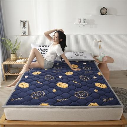 91家纺网 家纺一手货源 找家纺 东宇床垫 2022新款加厚微芙绒床垫 微笑草莓