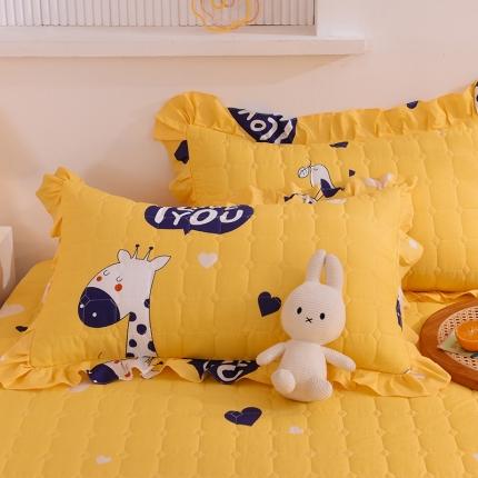 91家纺网 家纺一手货源 找家纺 （总）甜之梦 2025新款全棉印花夹棉抗菌枕套