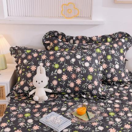 甜之梦 2025新款全棉印花夹棉抗菌枕套 沁园春