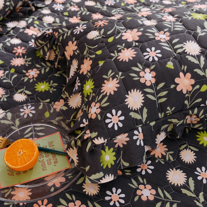 91家纺网 家纺一手货源 找家纺 甜之梦 2025新款全棉印花夹棉抗菌枕套 沁园春