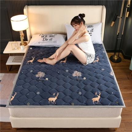 91家纺网 家纺一手货源 找家纺 东宇床垫 2022新款加厚微芙绒床垫 幸运鹿