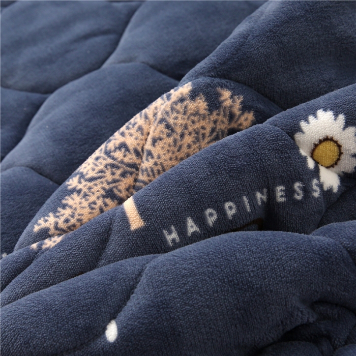 91家纺网 家纺一手货源 找家纺 东宇床垫 2022新款加厚微芙绒床垫 幸运鹿