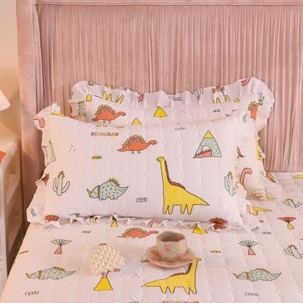 甜之梦 2025新款全棉印花夹棉抗菌枕套 侏罗纪
