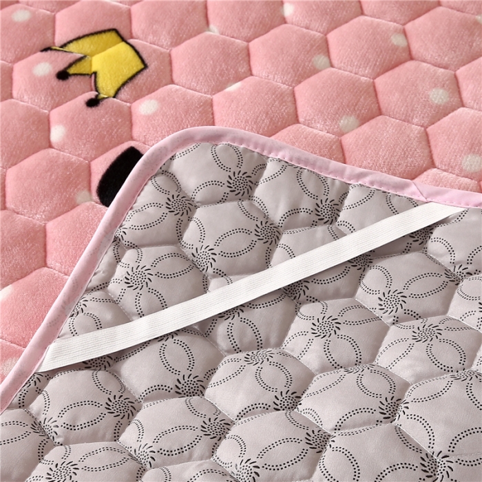 91家纺网 家纺一手货源 找家纺 东宇床垫 2022新款牛奶绒薄款床垫 甜心