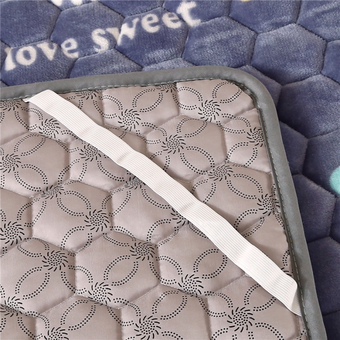 91家纺网 家纺一手货源 找家纺 东宇床垫 2022新款牛奶绒薄款床垫 童话