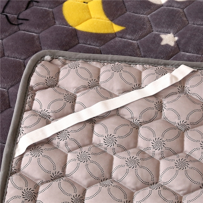 91家纺网 家纺一手货源 找家纺 东宇床垫 2022新款牛奶绒薄款床垫 晚安