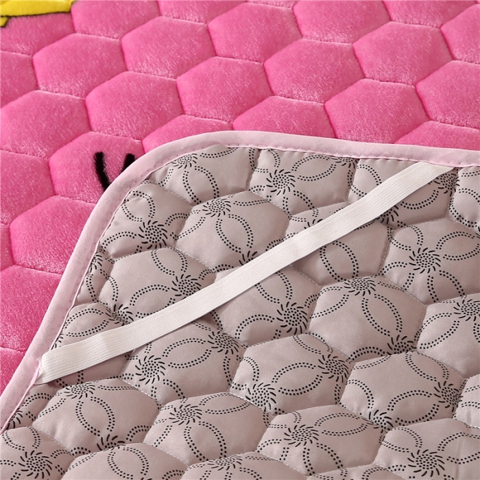 91家纺网 家纺一手货源 找家纺 东宇床垫 2022新款牛奶绒薄款床垫 小飞象