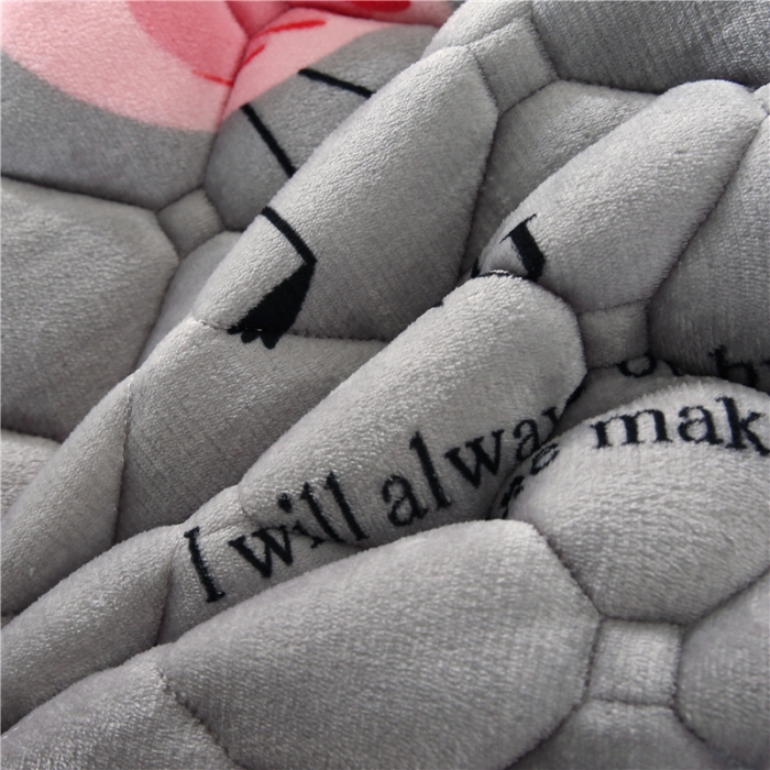 91家纺网 家纺一手货源 找家纺 东宇床垫 2022新款加厚牛奶绒床垫 爱情鸟