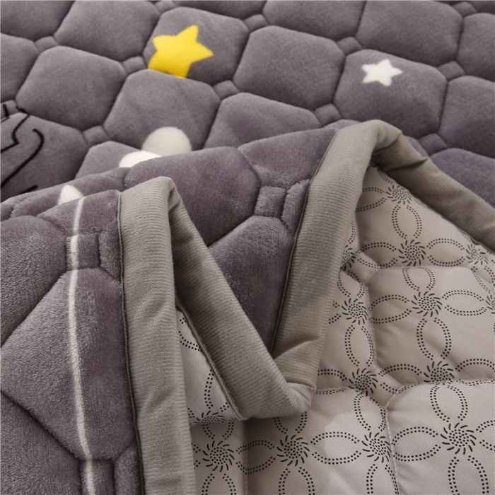 91家纺网 家纺一手货源 找家纺 东宇床垫 2022新款加厚牛奶绒床垫 晚安