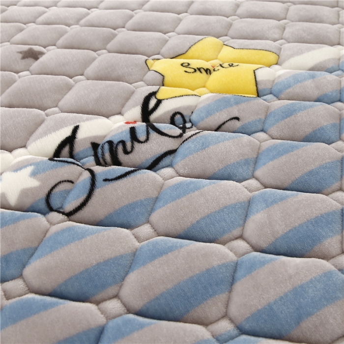 91家纺网 家纺一手货源 找家纺 东宇床垫 2022新款加厚牛奶绒床垫 星光