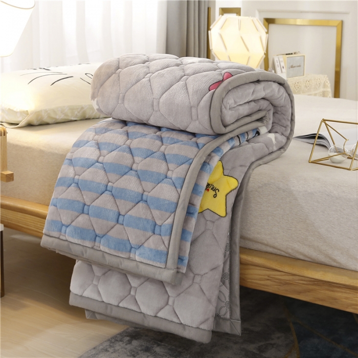 91家纺网 家纺一手货源 找家纺 东宇床垫 2022新款加厚牛奶绒床垫 星光