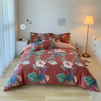 91家纺网 家纺一手货源 找家纺 （总 ）希文2022秋冬生态卡米尔全棉活性生态磨毛印花四件套