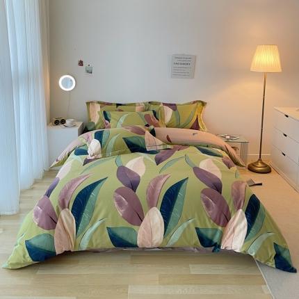 91家纺网 家纺一手货源 找家纺 （总 ）希文2022秋冬生态卡米尔全棉活性生态磨毛印花四件套