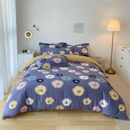 91家纺网 家纺一手货源 找家纺 （总 ）希文2022秋冬生态卡米尔全棉活性生态磨毛印花四件套