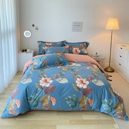 91家纺网 家纺一手货源 找家纺 （总 ）希文2022秋冬生态卡米尔全棉活性生态磨毛印花四件套