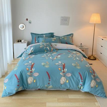 91家纺网 家纺一手货源 找家纺 （总 ）希文2022秋冬生态卡米尔全棉活性生态磨毛印花四件套