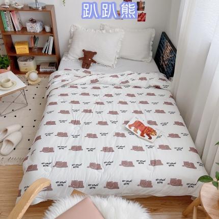 91家纺网 家纺一手货源 找家纺 （总）星期八 2021新款大豆针织春秋被冬被