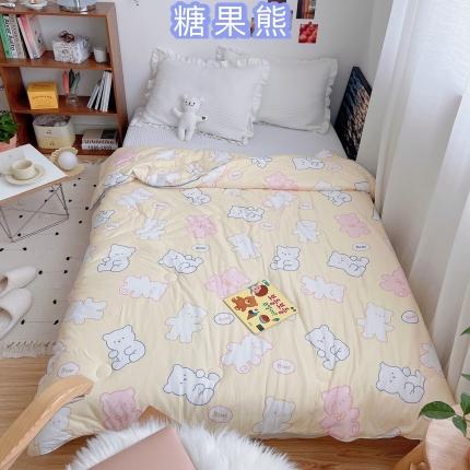 91家纺网 家纺一手货源 找家纺 （总）星期八 2021新款大豆针织春秋被冬被