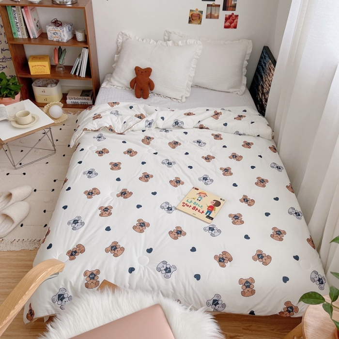 91家纺网 家纺一手货源 找家纺 （总）星期八 2021新款大豆针织春秋被冬被