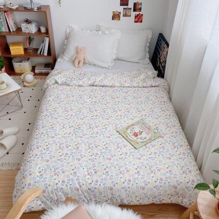 星期八 2021新款大豆针织春秋被冬被果实