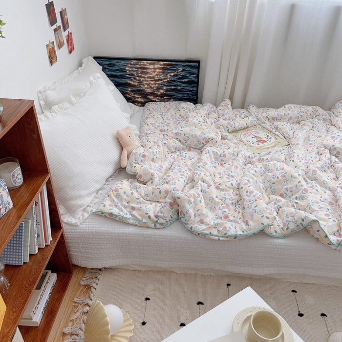 91家纺网 家纺一手货源 找家纺 星期八 2021新款大豆针织春秋被冬被果实