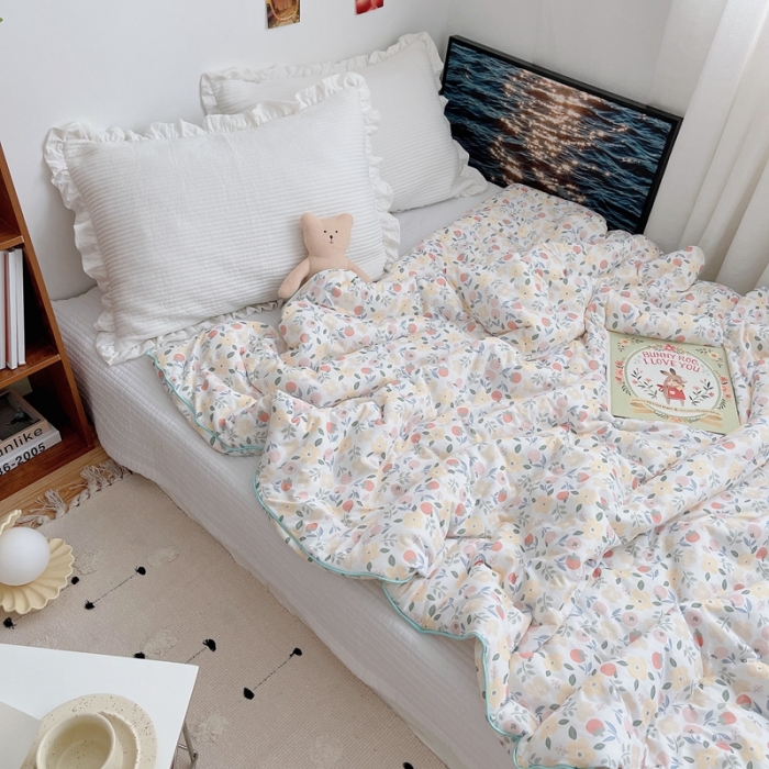 91家纺网 家纺一手货源 找家纺 星期八 2021新款大豆针织春秋被冬被果实