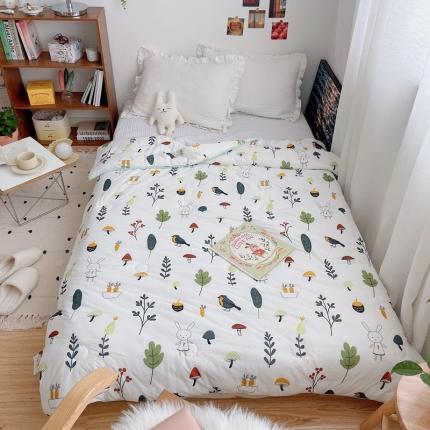 星期八 2021新款大豆针织春秋被冬被森林