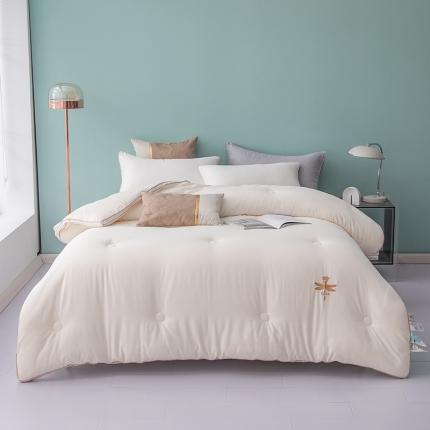 91家纺网 家纺一手货源 找家纺 （总）头等舱 全棉A类提花大豆抗菌防螨秋冬被（简约）