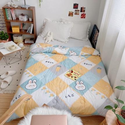 星期八 2021新款大豆针织春秋被冬被兔子屋