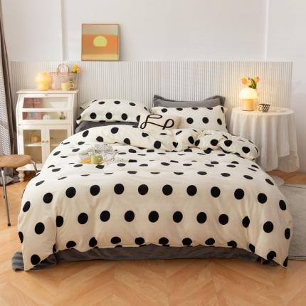 91家纺网 家纺一手货源 找家纺 （总）梦家居 2021新品牛奶绒印花四件套