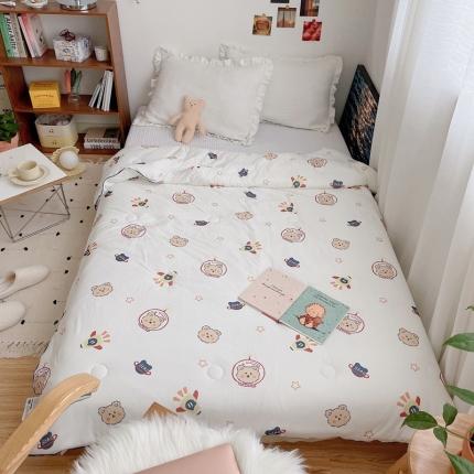 星期八 2021新款大豆针织春秋被冬被宇宙熊