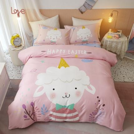 91家纺网 家纺一手货源 找家纺 （总）威克凯丽 2023新款全棉活性生态磨毛四件套