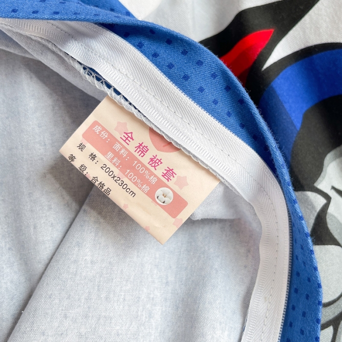 91家纺网 家纺一手货源 找家纺 金爱家 2021新款13372大版全棉卡通四件套钢铁战士