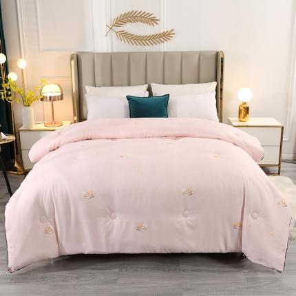 91家纺网 家纺一手货源 找家纺 （总）鹏程2022新款生姜暖绒大豆被冬被