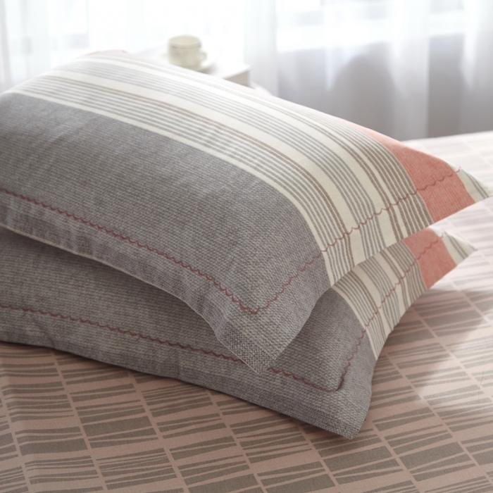 91家纺网 家纺一手货源 找家纺 威克凯丽 2023新款全棉活性生态磨毛四件套艾布纳-红