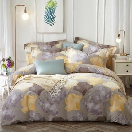 91家纺网 家纺一手货源 找家纺 威克凯丽 2023新款全棉活性生态磨毛四件套椿湫