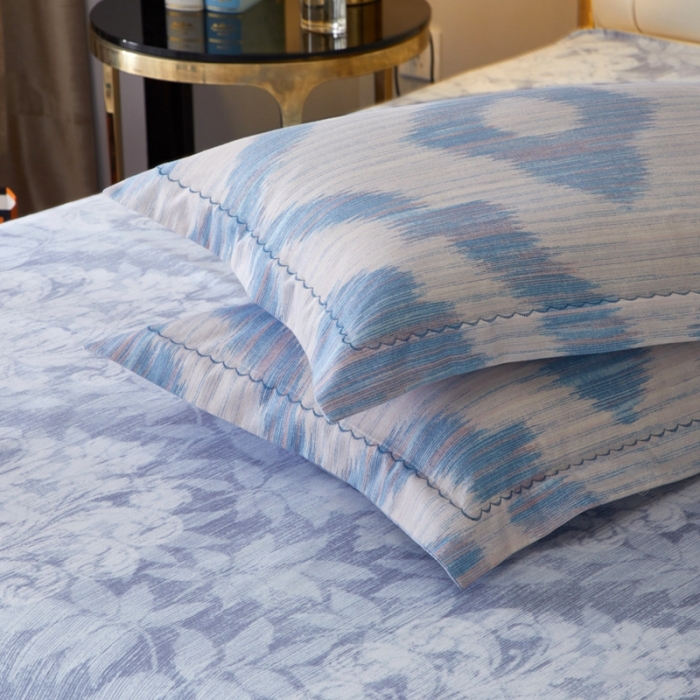 91家纺网 家纺一手货源 找家纺 威克凯丽 2023新款全棉活性生态磨毛四件套诺特