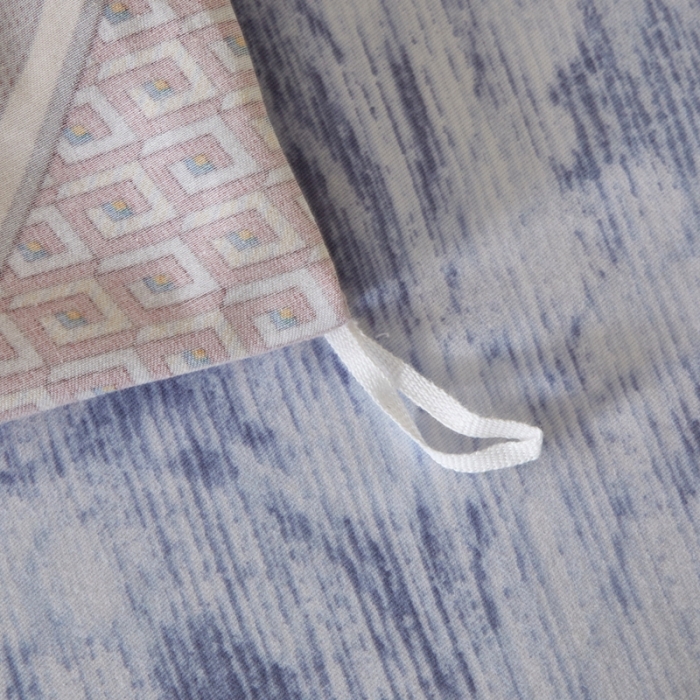 91家纺网 家纺一手货源 找家纺 威克凯丽 2023新款全棉活性生态磨毛四件套帕奇-粉