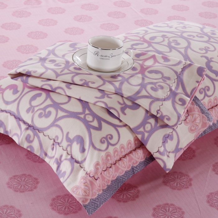 91家纺网 家纺一手货源 找家纺 威克凯丽 2023新款全棉活性生态磨毛四件套柔汐