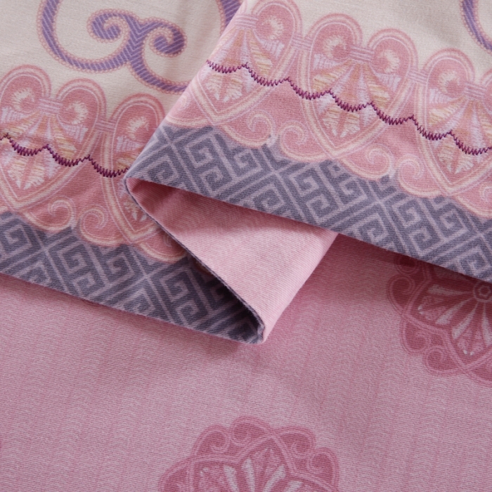 91家纺网 家纺一手货源 找家纺 威克凯丽 2023新款全棉活性生态磨毛四件套柔汐