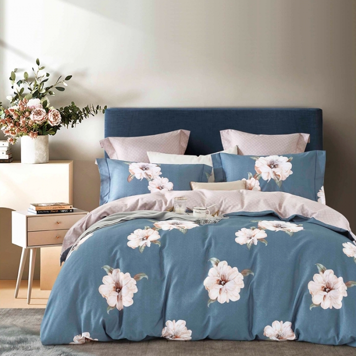 91家纺网 家纺一手货源 找家纺 威克凯丽 2023新款全棉活性生态磨毛四件套春柔（深绿）